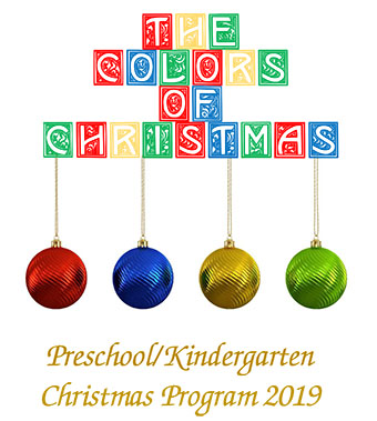 Kindergarten Christmas Program 2019