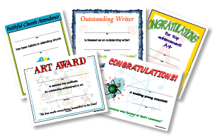 Reproducible School Certificates
